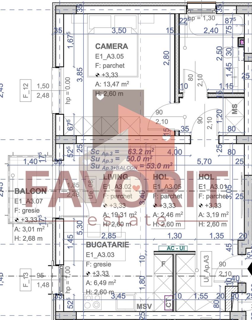 Disponibil imediat. 1 loc de parcare in CF. TVA 21% inclus. - Schiță 19