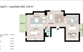 Extraordinary Penthouse *380 SQM useful* 3 parking // Primaverii - Schiță 56