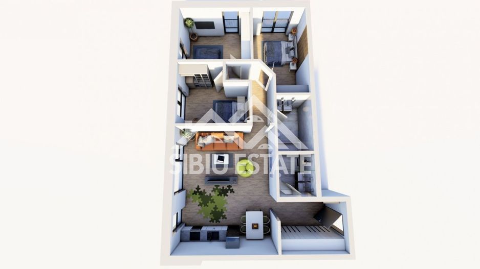 Apartament 4 camere , 95,05 mp utili , Etaj 1 , Finisaje Premium - Poză 7