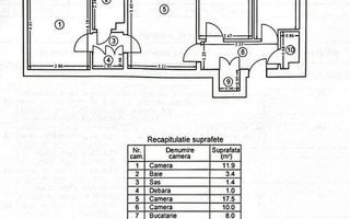 Apartament 3 camere | Obor - Ferdinand | Recent renovat si nemobilat - Schiță 10