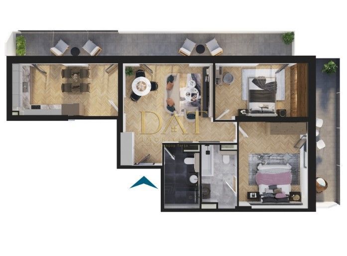 Apartament 3 camere decomandate | parcare | Elite Junior - Poză 4