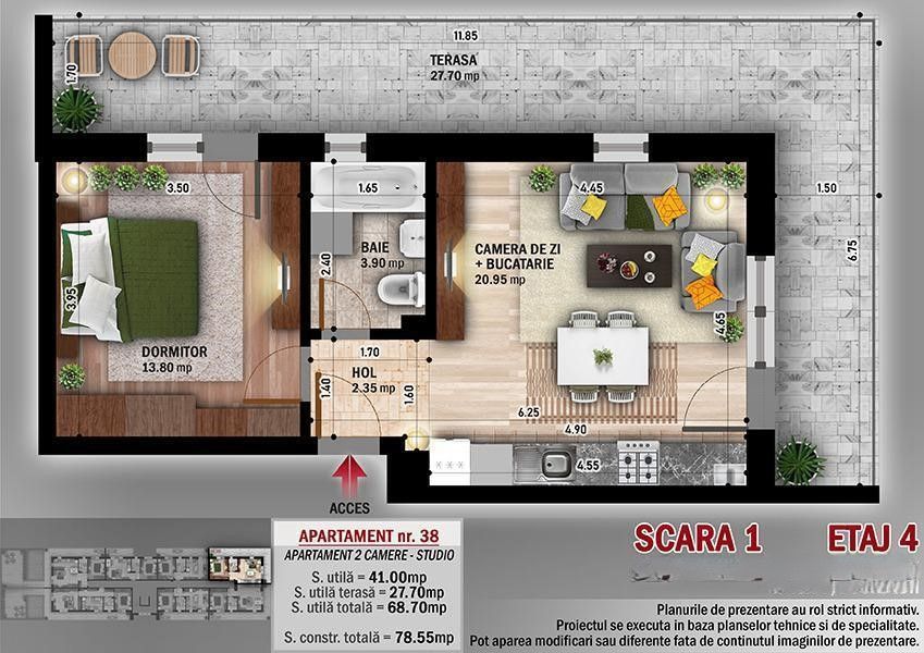 Apartament 2 camere I Th. Pallady I Vanzare - Poză 15