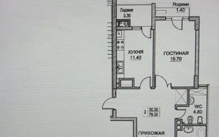 Vânzare, apartament, 2 camere, bd. Dacia, Botanica - Schiță 13