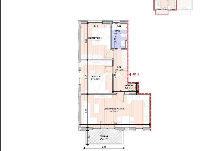 Apartament 3 Camere Sanpetru - Poză 4