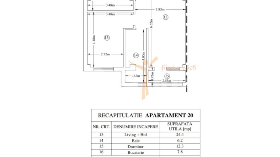 Apartament mobilat și utilat, 53.3 mp – Valea Adâncă, Miroslava - Poză 8