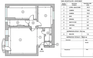 Apartament 3 camere Aviației | Imobil 1989 | Loc de parcare ADP - Poză 20