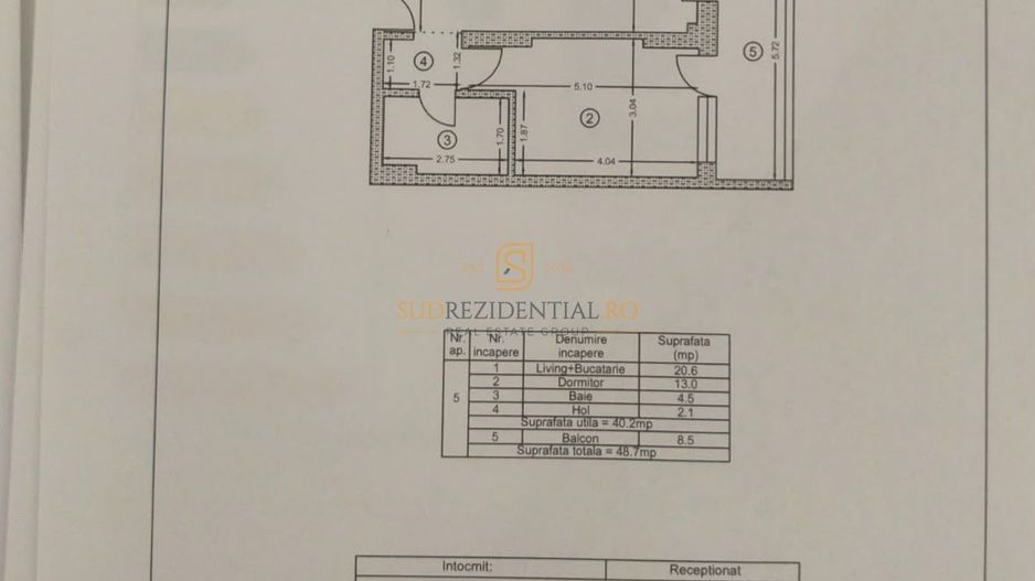 Apartament 2 camere tip studio, metrou Berceni, Pasarela pietonala - Schiță 10