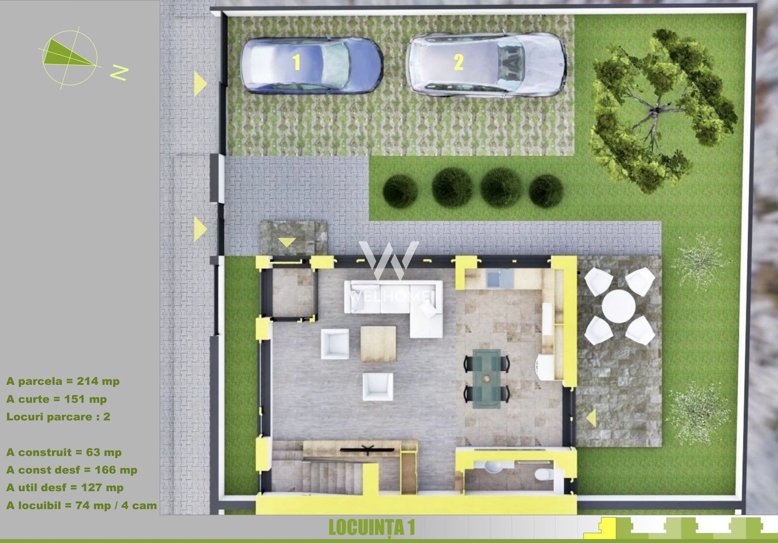 Casa MODERNA cu etaj RETRAS, zona Triajului, Selimbar - Poză 15