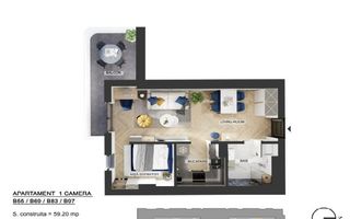 Vânzare, apartament, 2 camere, Pipera, București - Poză 5