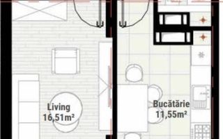 Vânzare, apartament, o cameră, str. Regina Elisabeta, Durlești - Poză 6