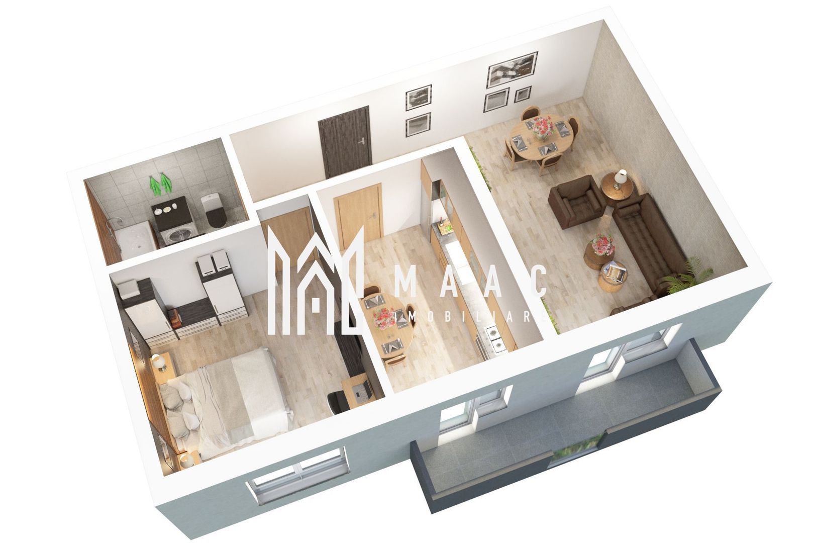 Apartament nou 2 camere Sibiu | 56 mp | Comision 0 - Poză 5
