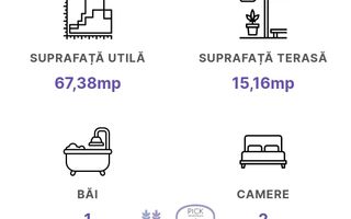 P 1030 - Apartament cu 2 camere în Livezeni, Lavandei Residence - Poză 3