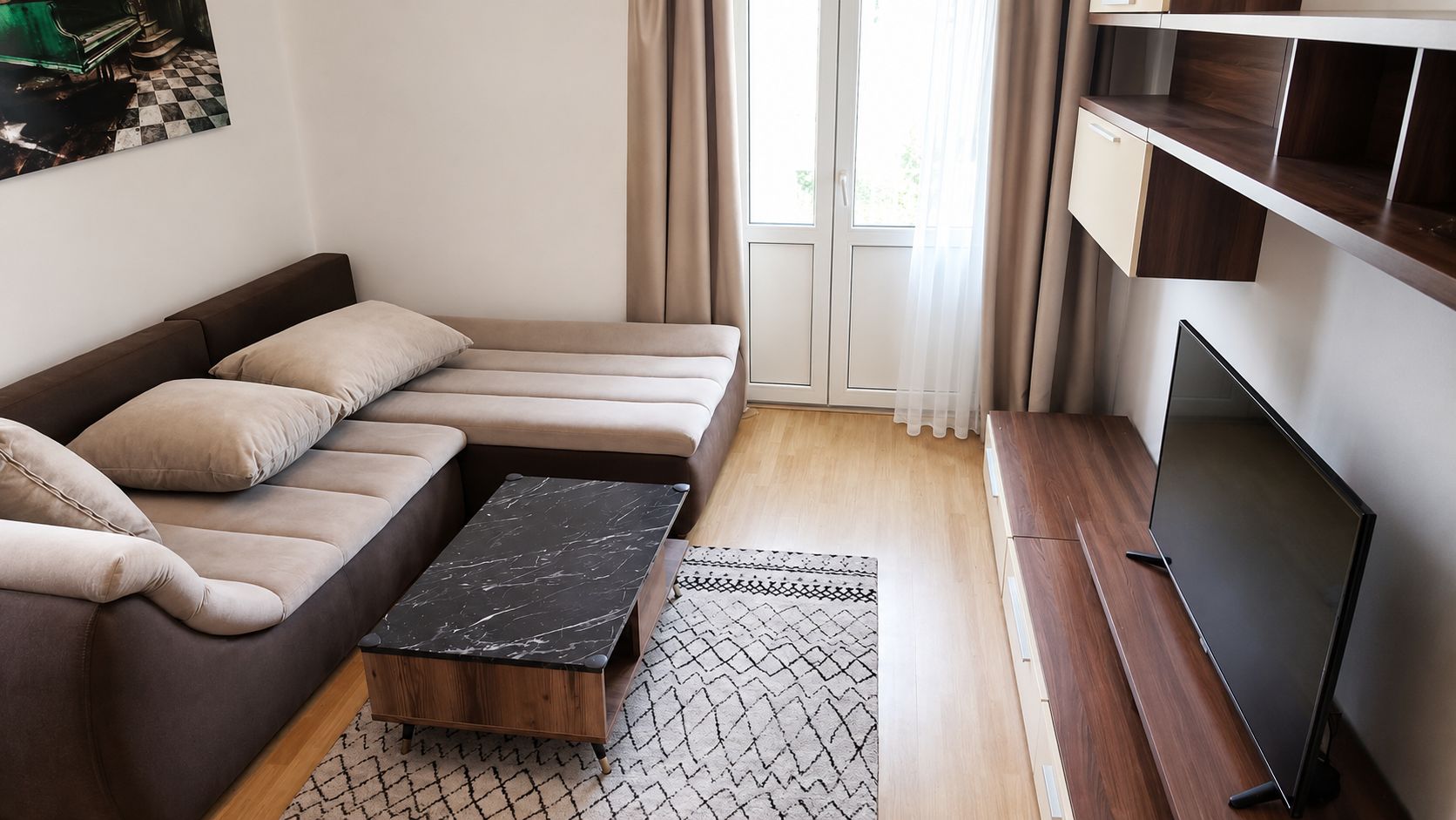Apartament 2 camere, Universitate, metrou 20 m, mobilier MDF - Poză 1