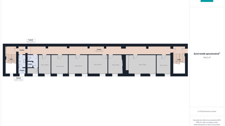 Birouri Ultracentrale, 154 mp, Parcare cu bariera - Poză 10