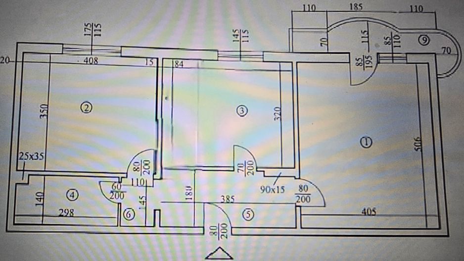 Apartament 3 camere de vânzare–complet mobilat, pe Str. Novaci/13 Sept - Schiță 15