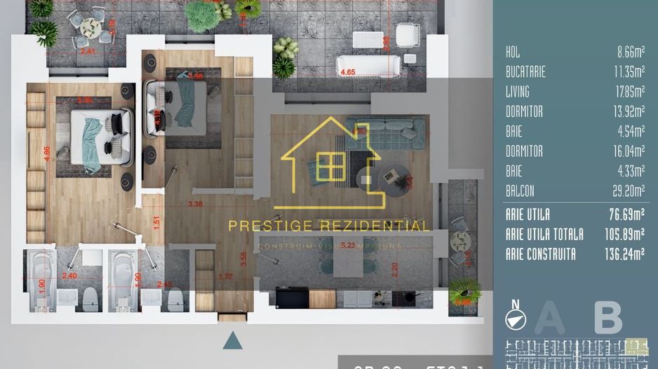 Auchan Titan-AP.3 cam.finalizat-Pallady-Auchan-Lidl - Poză 1