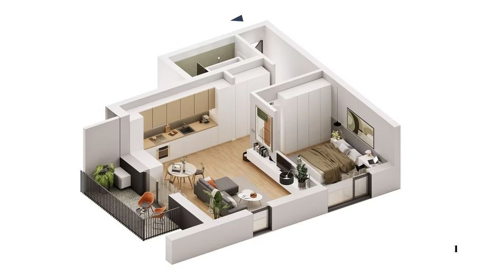 Apartament cu 2 camere de închiriat 62 mp, Univ. Medicina UVVG, Arad - Poză 5