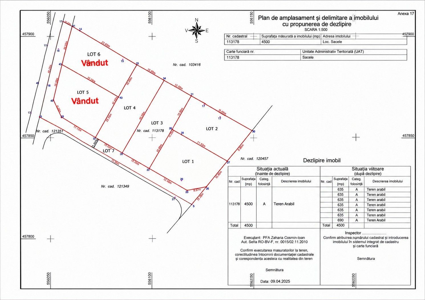 Teren Intravilan 635 MP Cu PUZ-Electroprecizia-Sacele- Cod 5239 - Poză 4