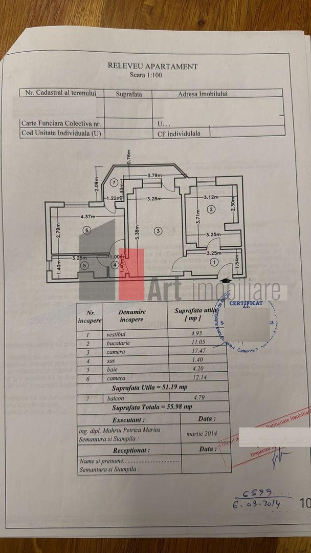 APARTAMENT  2 CAMERE  PANDURI - Poză 1