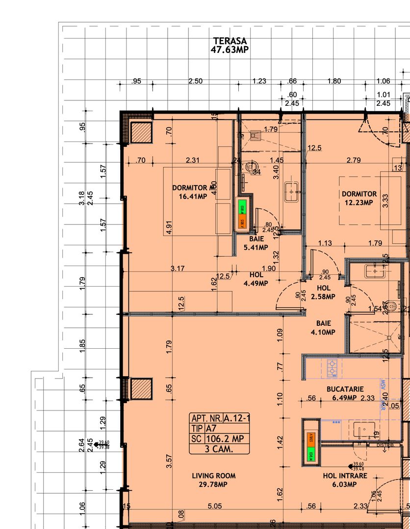 Apartament 3 camere - One Floreasca Towers - Schiță 10