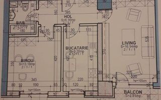 Apartament 2 camere Virtutii - Parcare subterană inclusă - Schiță 11