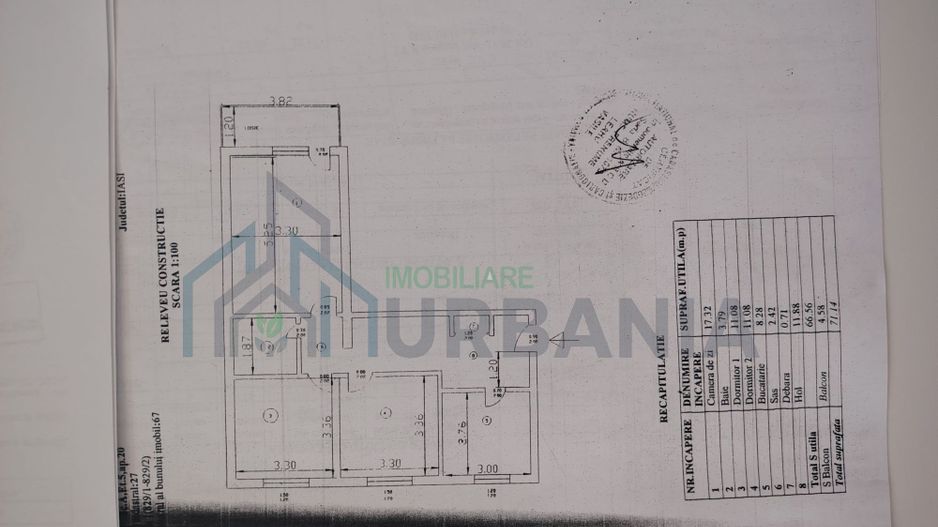 Apartament 3 camere, zonă centrală, lângă semafoare, bloc M2, etaj 5, Pașcani - Poză 1