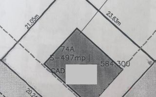 Teren pentru duplex/Cartier Borhanci - Schiță 2