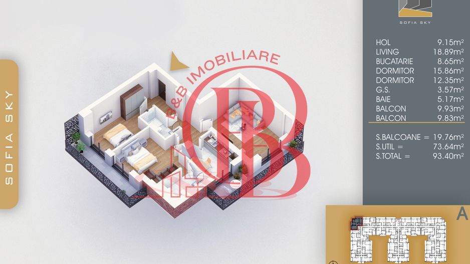 Mutare Rapida Apartament 3 camere 7min Metrou Nicolae Teclu - Schiță 2