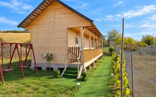 Cabană din lemn, 2 camere, panouri solare, teren 500 mp, Bărăbanț - Poză 2