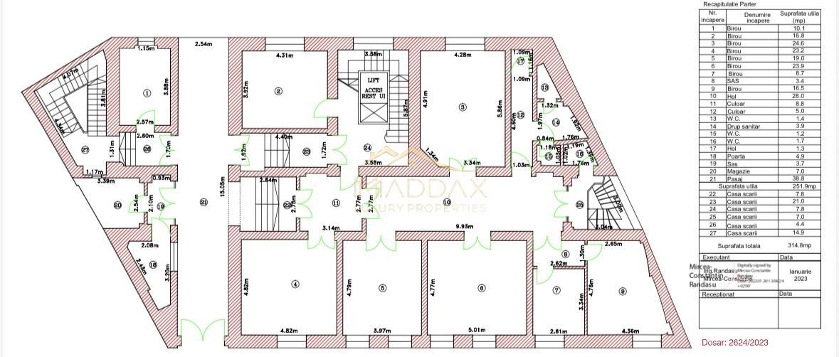 De Vanzare-Central/Cismigiu ~ Spatiu Birouri/Clinica/Centru Infrumusetare - Poză 17