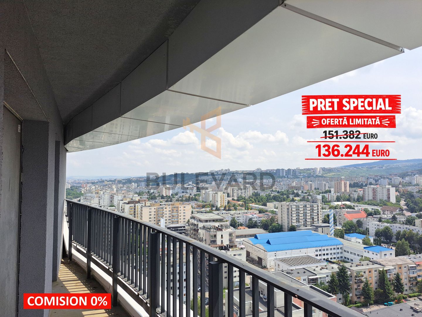 Comision 0. Apartament 2 camere + balcon 7 mp bloc nou cu CF! - Poză 1