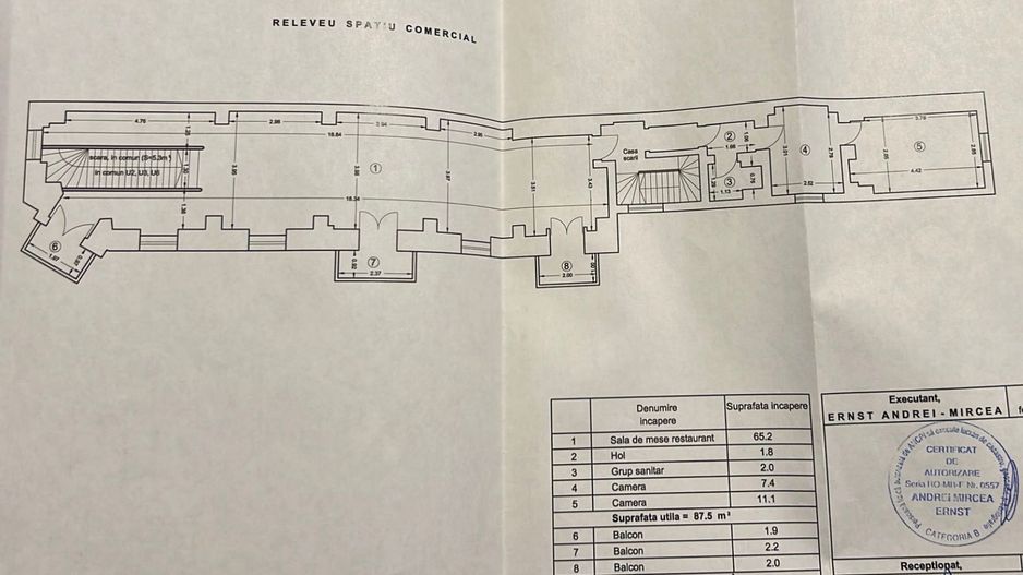 OPORTUNITATE UNICĂ DE INVESTIȚIE ‖ SPAȚIU COMERCIAL CONSOLIDAT ‖ LIPSCANI ‖ - Schiță 9