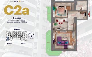 Apartament 1C, Copou, 43,4mp, 110000euro+TVA - Poză 6