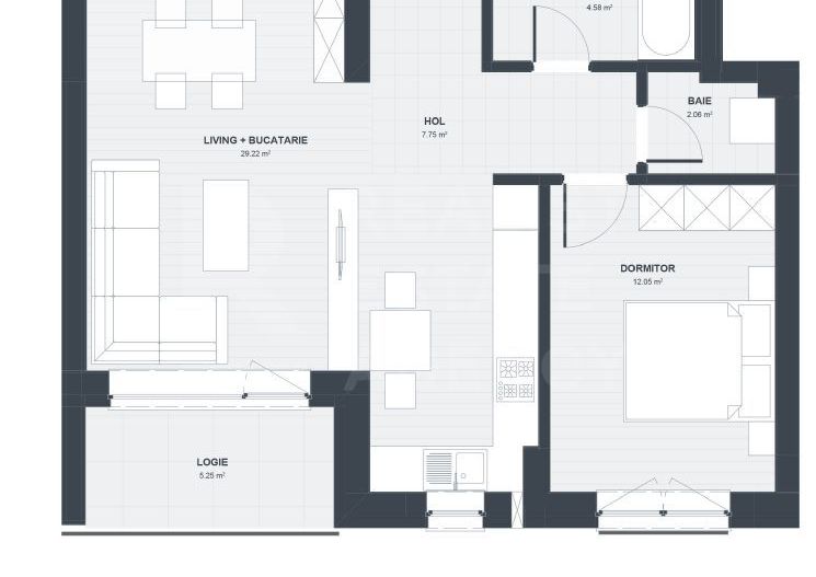 Vânzare, apartamente, 2 camere, Coresi Avantgarden, Brașov - Poză 7