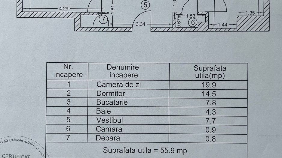 De închiriat :Apartament 2 camere, ultracentral, Unirii Fântâni - Poză 9