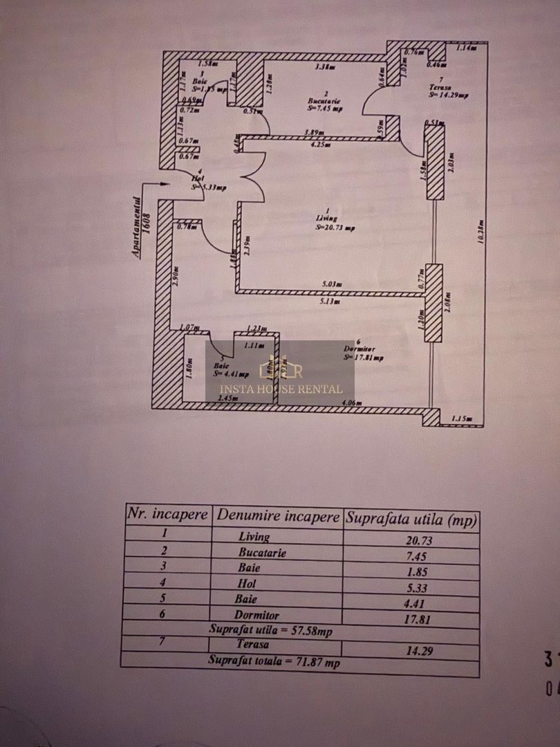 ♦️ 2 CAMERE *2 BAI* TERASA  14MP PANORAMIC VIEW ♦️ - Schiță 20