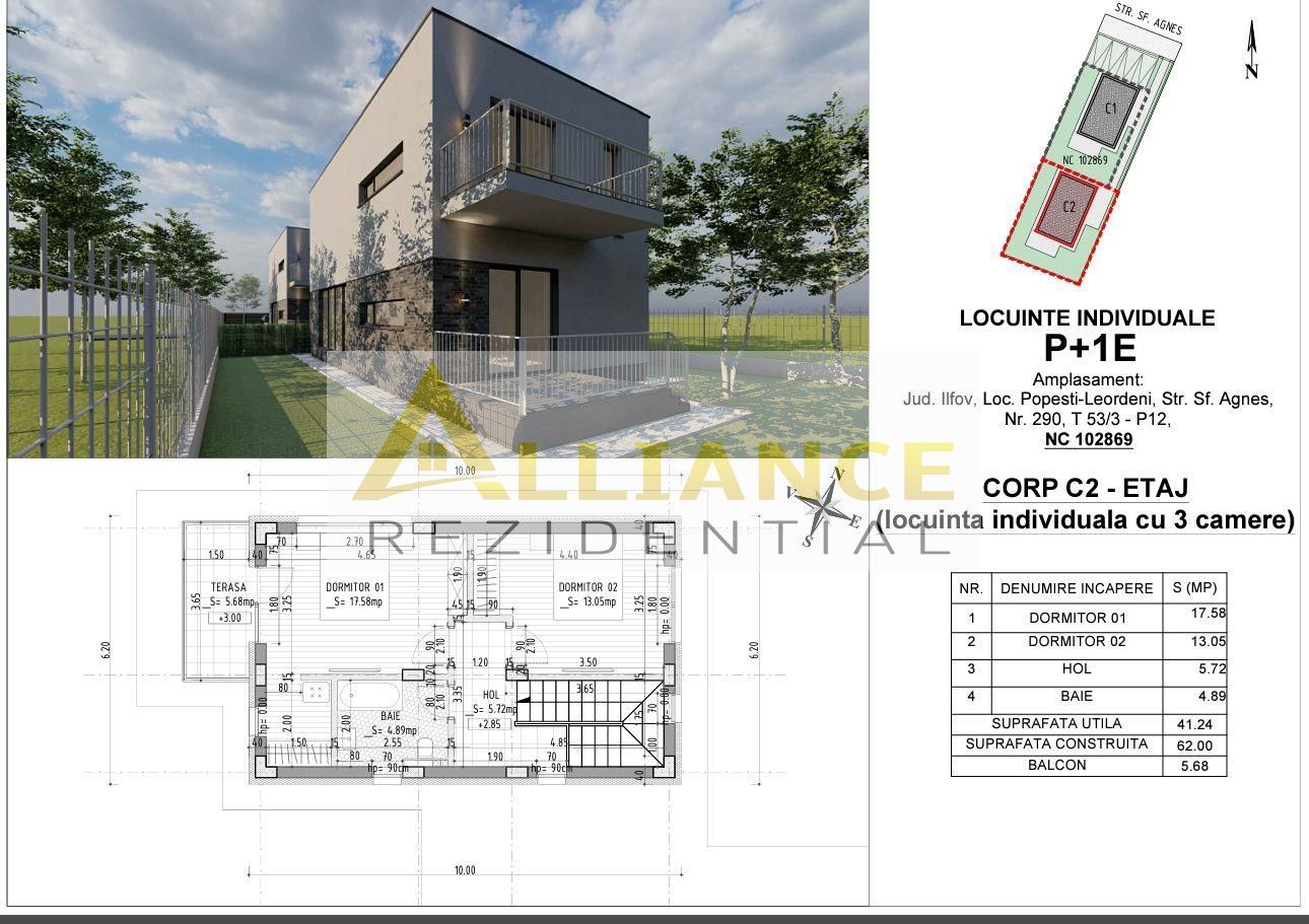 Vila Individuala P+1 Popesti 257 mp Teren - Poză 14