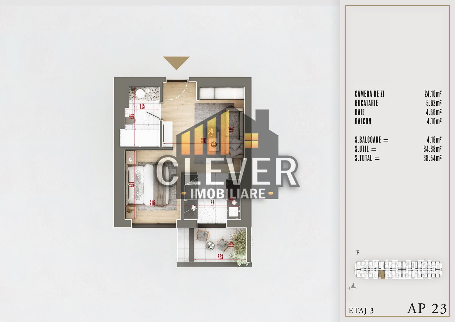 PROMO 2 Camere Finisaje Premium Theodor Pallady Sector 3 - Poză 1