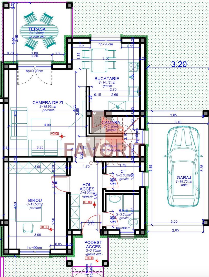 COMISION 0%. Duplex despartit prin garaj finisat la cheie in Dumbravita - Schiță 4