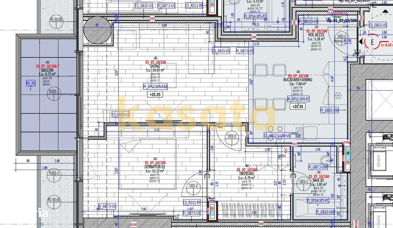 Apartament 2 camere Aviației | UP-site - Schiță 9