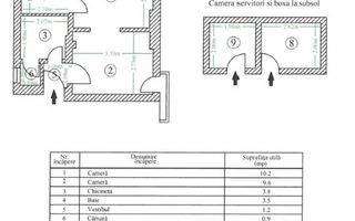Apartament 2 camere configurat tip Garsoniera Dubla - Poză 3