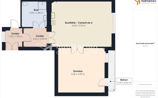 Apartament 2 camere, elegant, cu vedere si balcon, in Piața Victoriei - Poză 19
