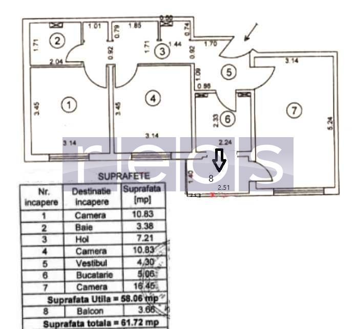 VANZARE 3 CAMERE | DECOMANDAT | ZONA TITAN - Poză 1