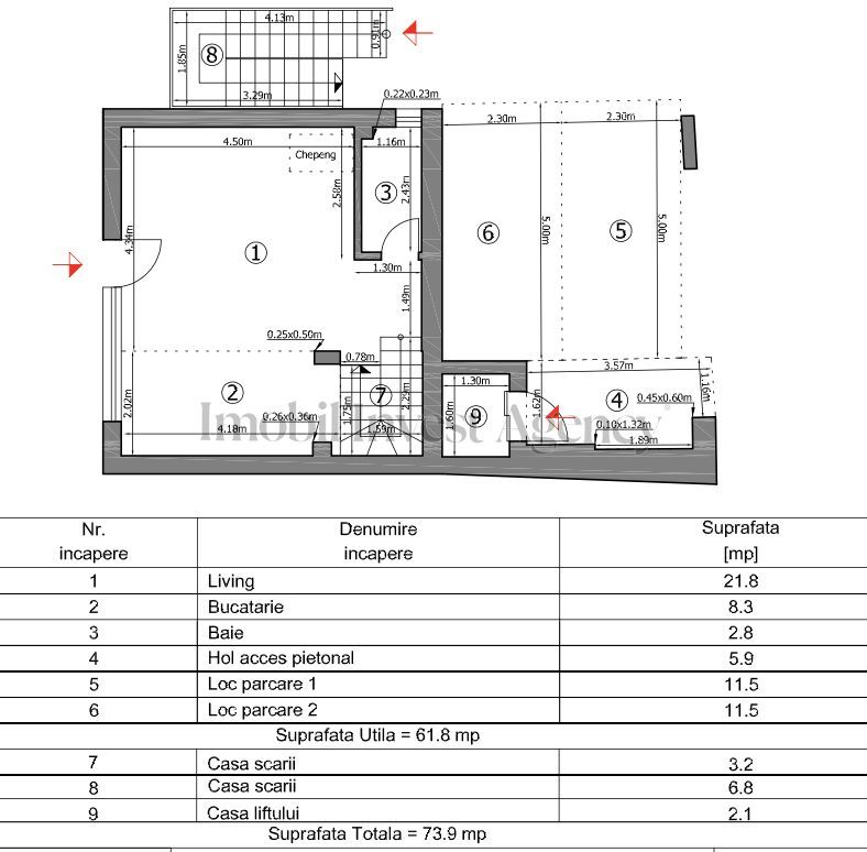 Apartament exclusivist in zona Dorobanti in bloc boutique - Schiță 28