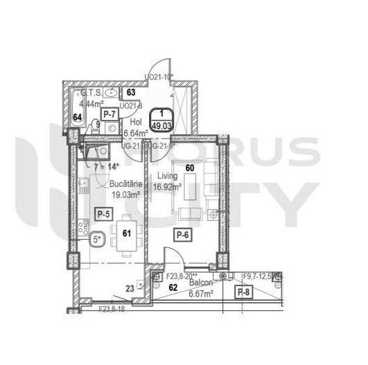 Vânzare, apartament, 1 cameră, str. Tudor Vladimirescu, Râșcani - Poză 9