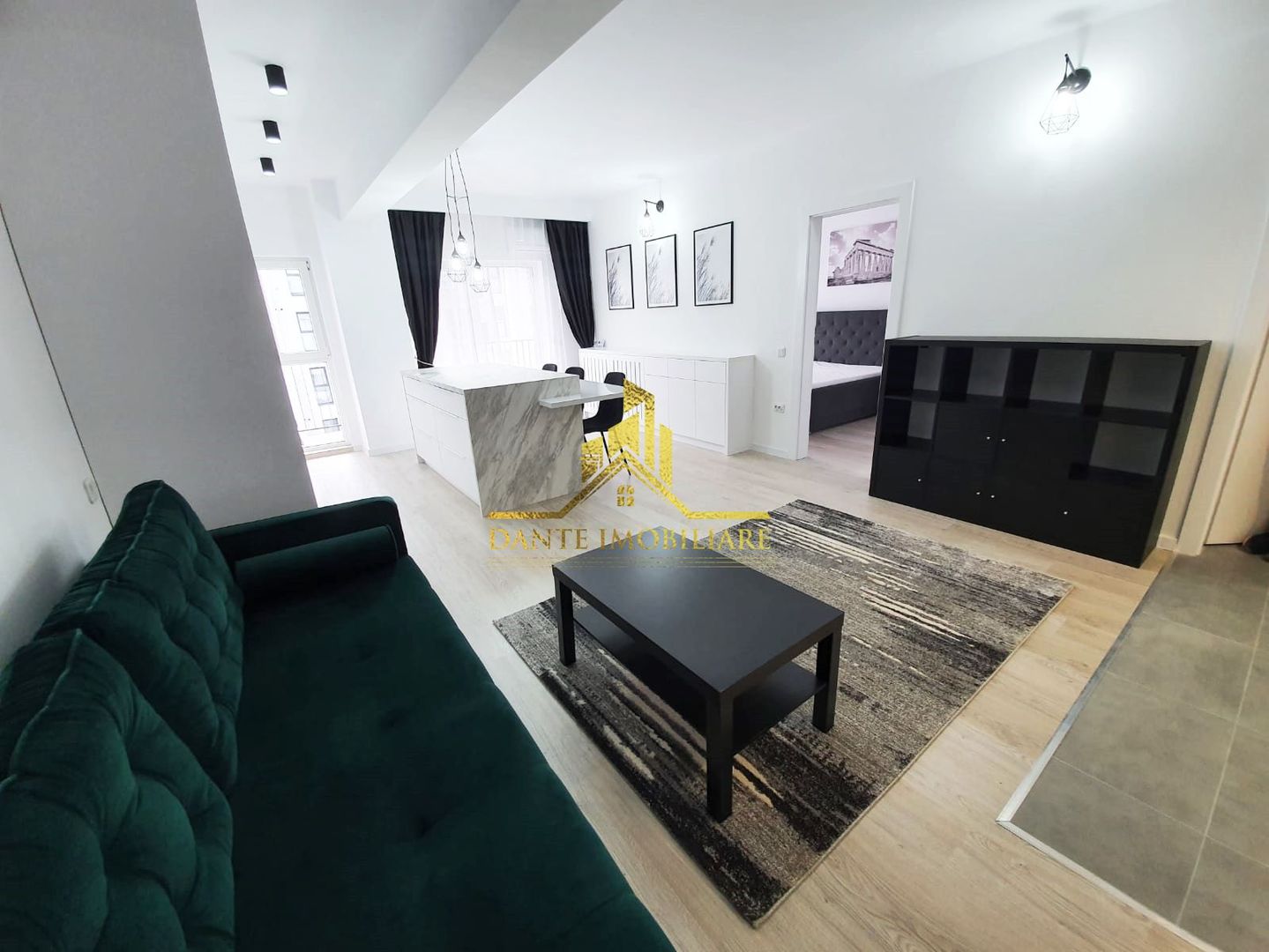 2 camere, mobilat modern, bloc nou, balcon, parcare, zona Marasti - Poză 2