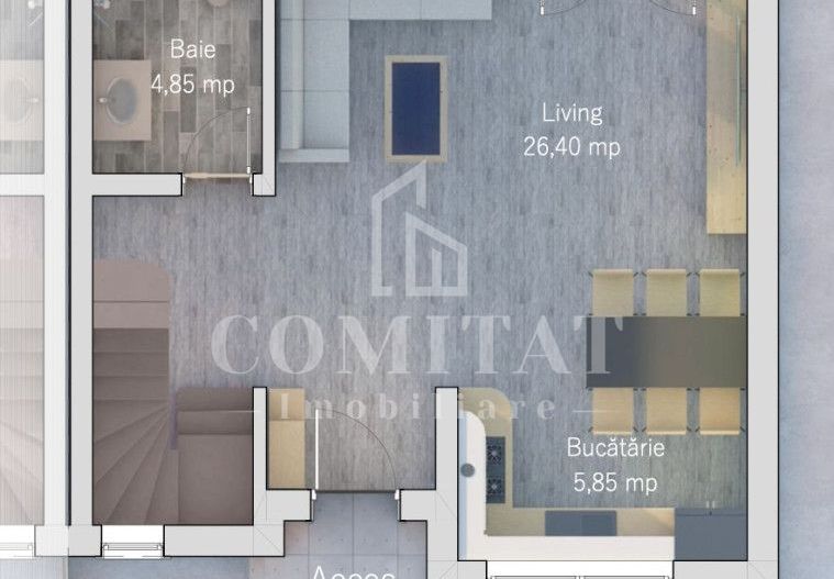 Casă cuplată zona străzii Cătanelor - Poză 7