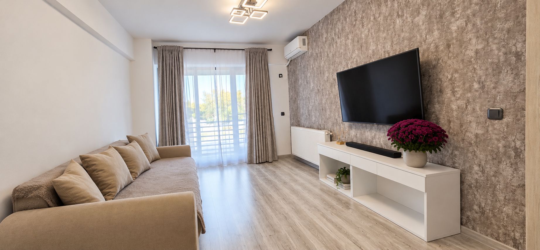 Apartament 2 camere decomandat | bloc 2019|  2balcoane | mobilat - Poză 1