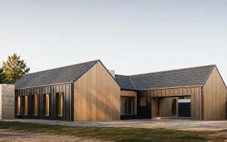 Casa individuala superba, cu arhitectura scandinava, moderna - langa padure, teren generos - Poză 1