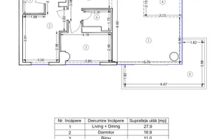 Apartament 3 camere Upsite | Loc de parcare | Boxa | Terasa 16mp - Schiță 20
